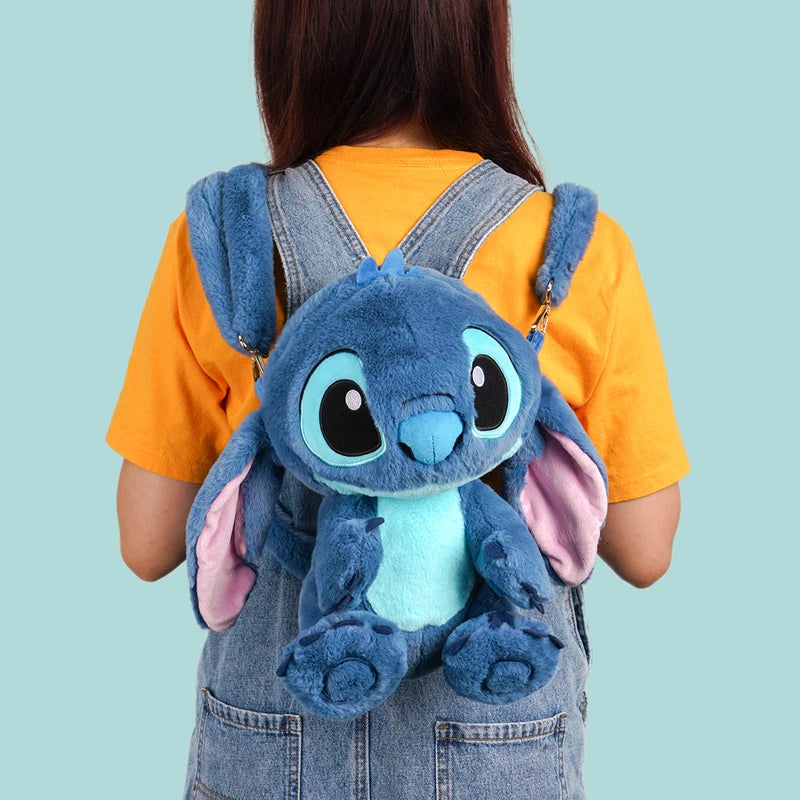 Plush Blue Character Backpack