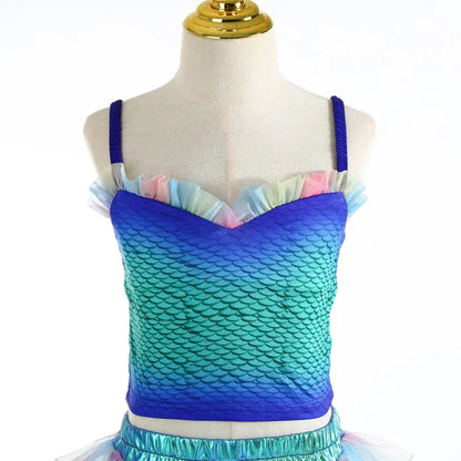 Enchanted Rainbow Mermaid Costume for Girls