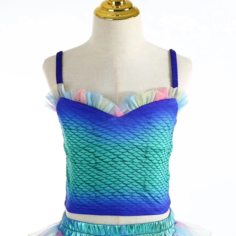 Enchanted Rainbow Mermaid Costume for Girls