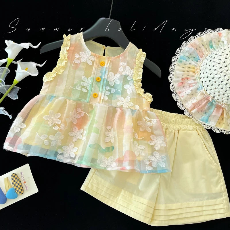 Rainbow Breeze Summer Set with hat