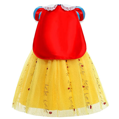 Classic Fairytale Princess Costume with Removable Cape