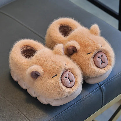Fluffy Capybara Slippers