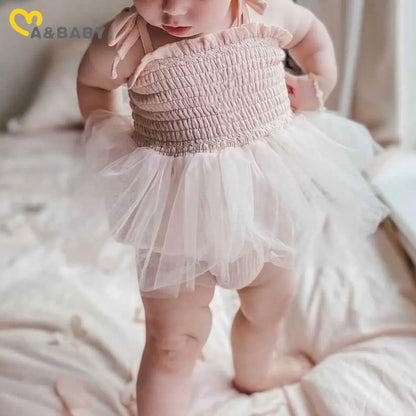 Princess Tulle Baby Romper Set