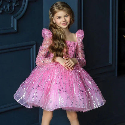 Crystal Charm Kids' Party Dress
