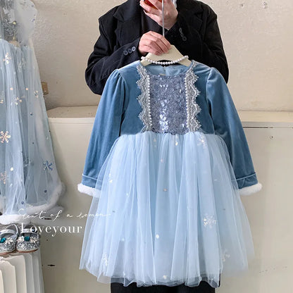 Ice Princess Dress with Cape