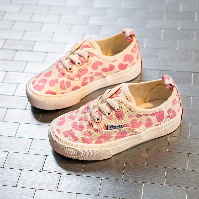 Pink Leopard Sneakers for Girls
