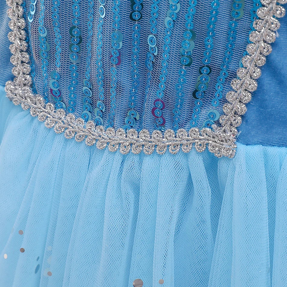 Ice Queen Plush Collar Costume for Girls