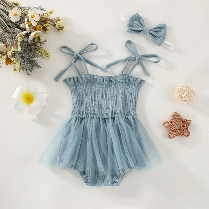Princess Tulle Baby Romper Set