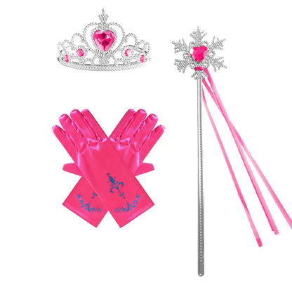 Winter Adventure Princess Accessory Set – Braided Wig, Crown & Wand