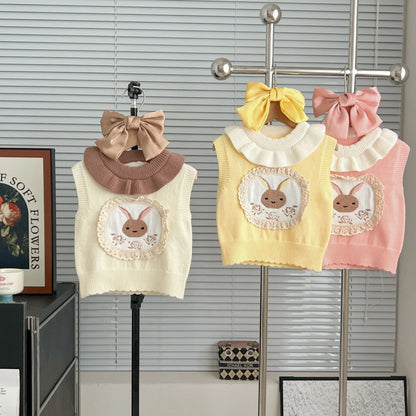 Bunny Bloom Wool Vest