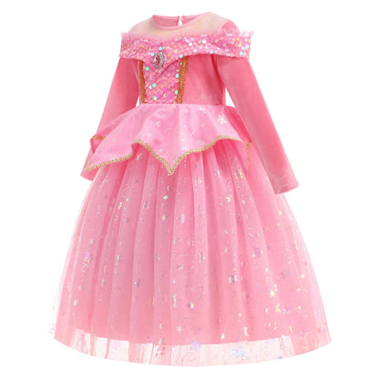 Pink Princess Dress for Girls – Sparkly Fairy Tale Costume