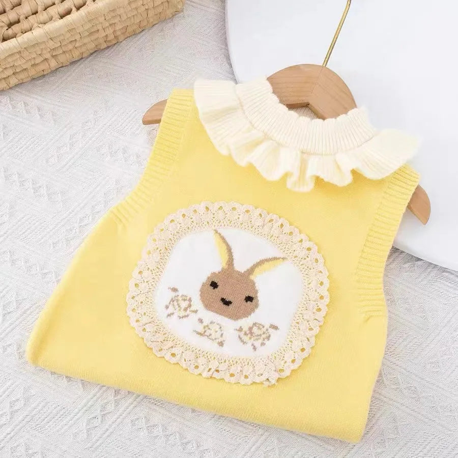 Bunny Bloom Wool Vest