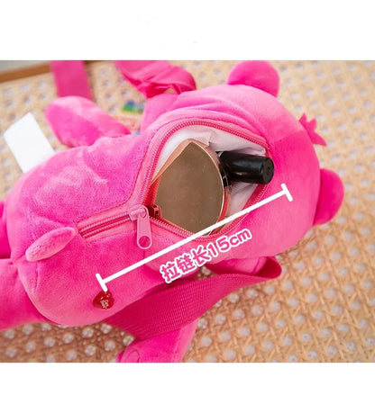 Plush Teddy Character Shoulder Bag