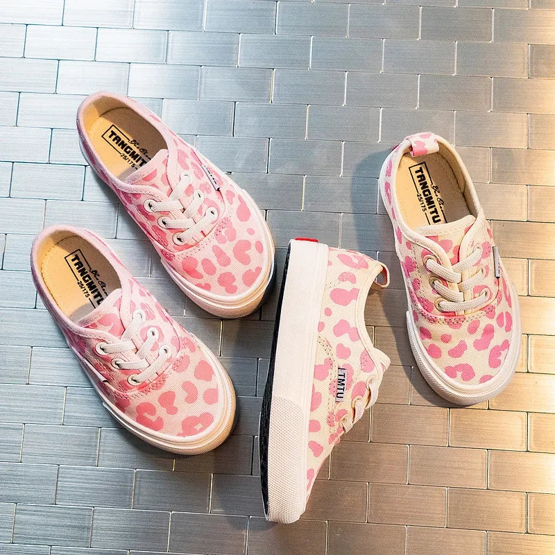 Pink Leopard Sneakers for Girls
