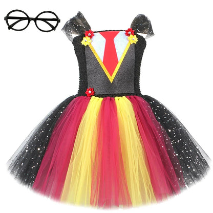 Wizard School Gryffindor-Inspired Costume for Girls