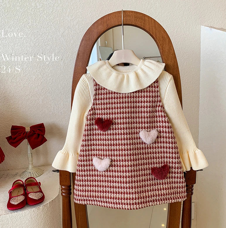 Sweetheart Cozy Dress – 2 Pieces