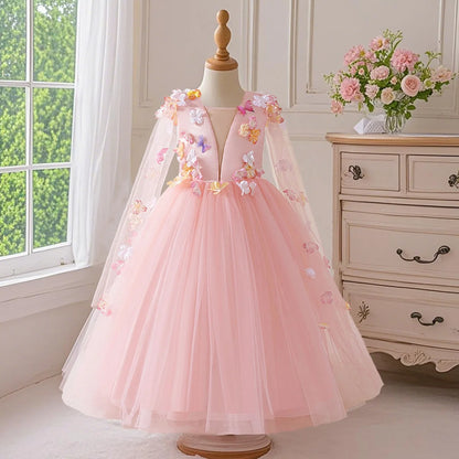 Girls Flower Fairy Princess Dress