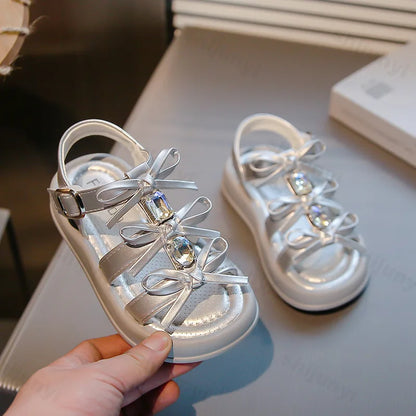 Crystal Bows Sandals