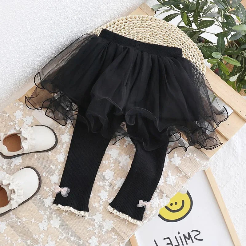 Tulle Skirt Leggings for Girls