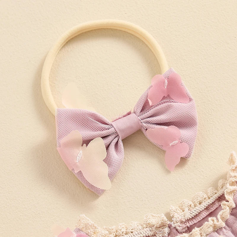 Butterfly Kisses Baby Romper Set