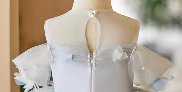 Celestial Bloom Children's Party Dress