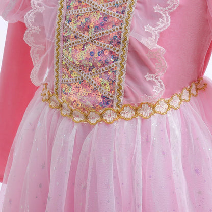 Rosy Enchanted Princess Dress
