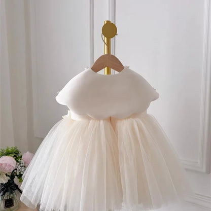 Ivory Pearl Petal Dress