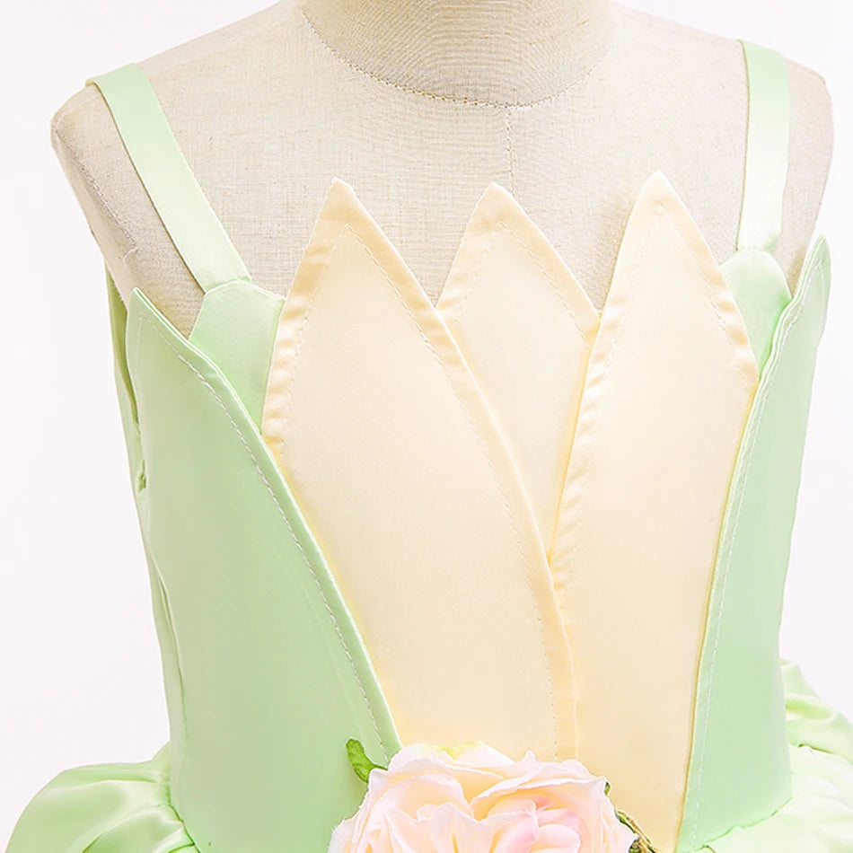 Green Flower Princess Costume for Girls