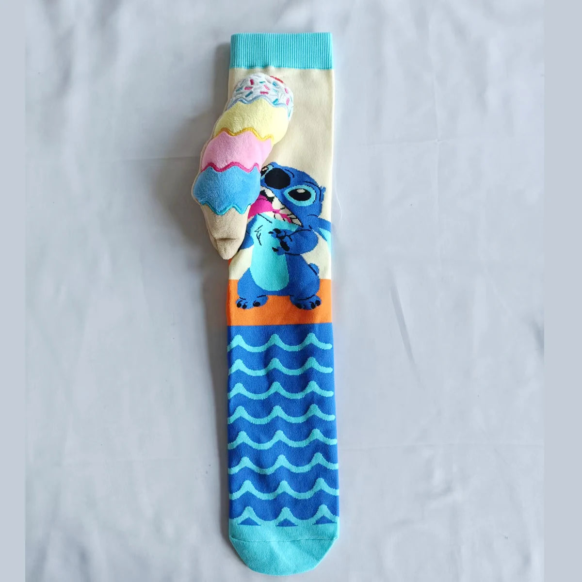 Island Vibes Knee-High Socks for Kids – With Plush Guitar & Ice Cream Fun