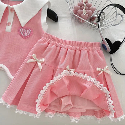 Pink Heart Girls Set