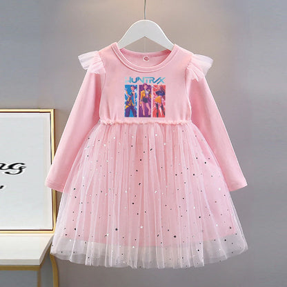 Galaxy Star Tulle Dress — Pop Star Warriors