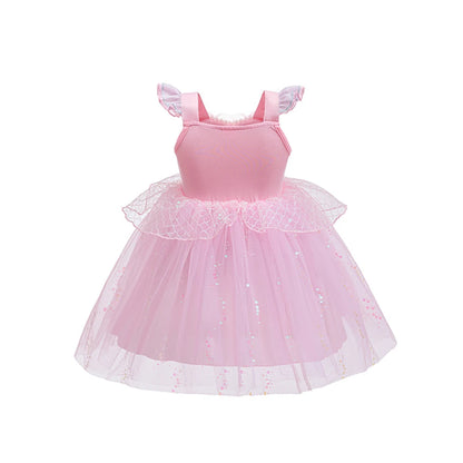 Pink Fairy Dress with Wings