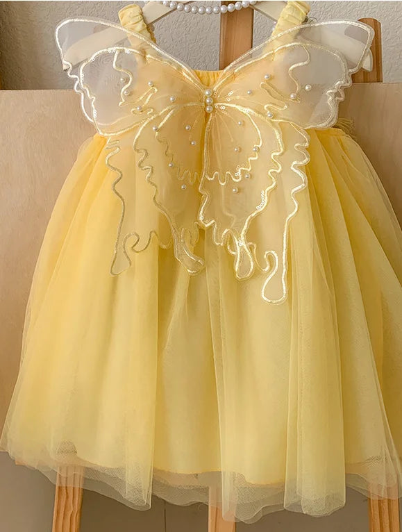 Butterfly Dreams Yellow Fairy Dress