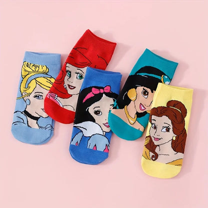 Fairytale Ankle Socks Set – 5 Enchanted Pairs for Magical Days
