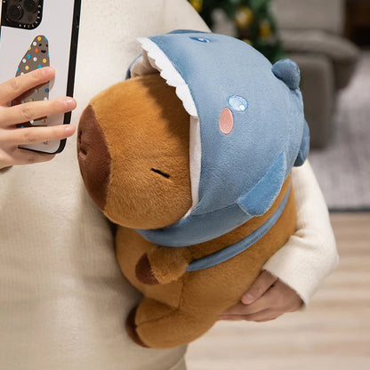 Shark Costume Capybara Plush – Fluffy Capybaras