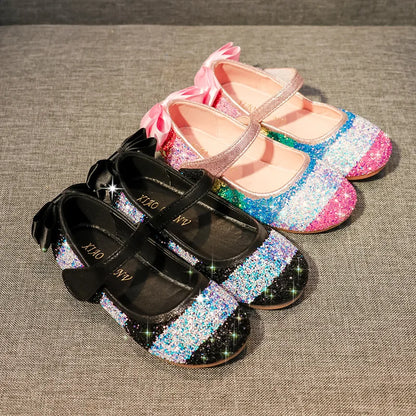 Rainbow Sparkle Girls’ GlitterFlats