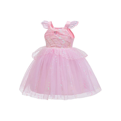 Pink Fairy Dress with Wings