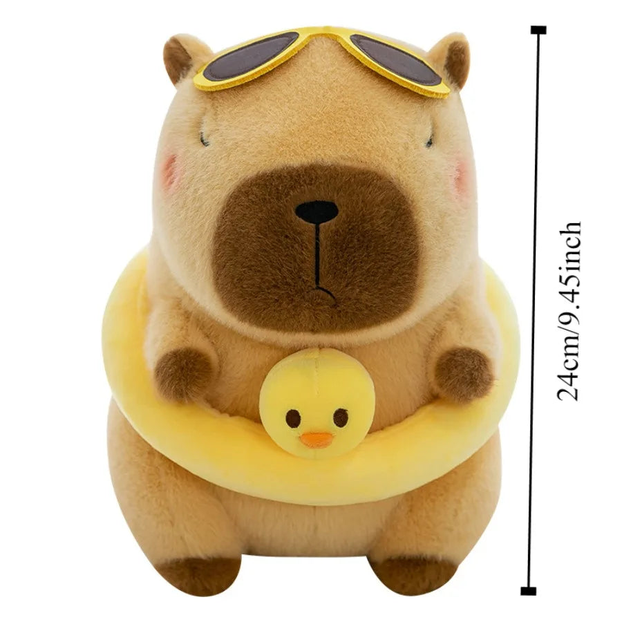 Pool Day Capybara Plush – Fluffy Capybaras