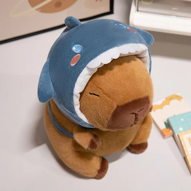 Shark Costume Capybara Plush – Fluffy Capybaras