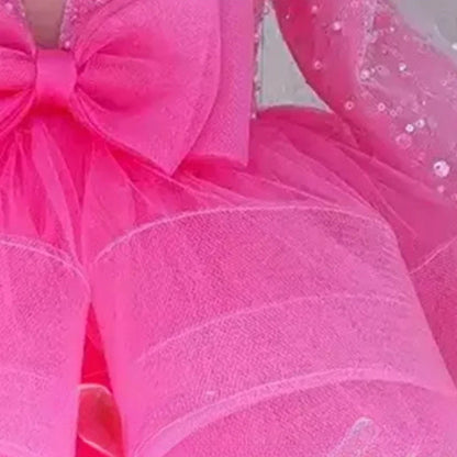 Pink Glam Tulle Party Dress