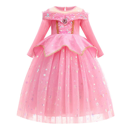 Pink Princess Dress for Girls – Sparkly Fairy Tale Costume