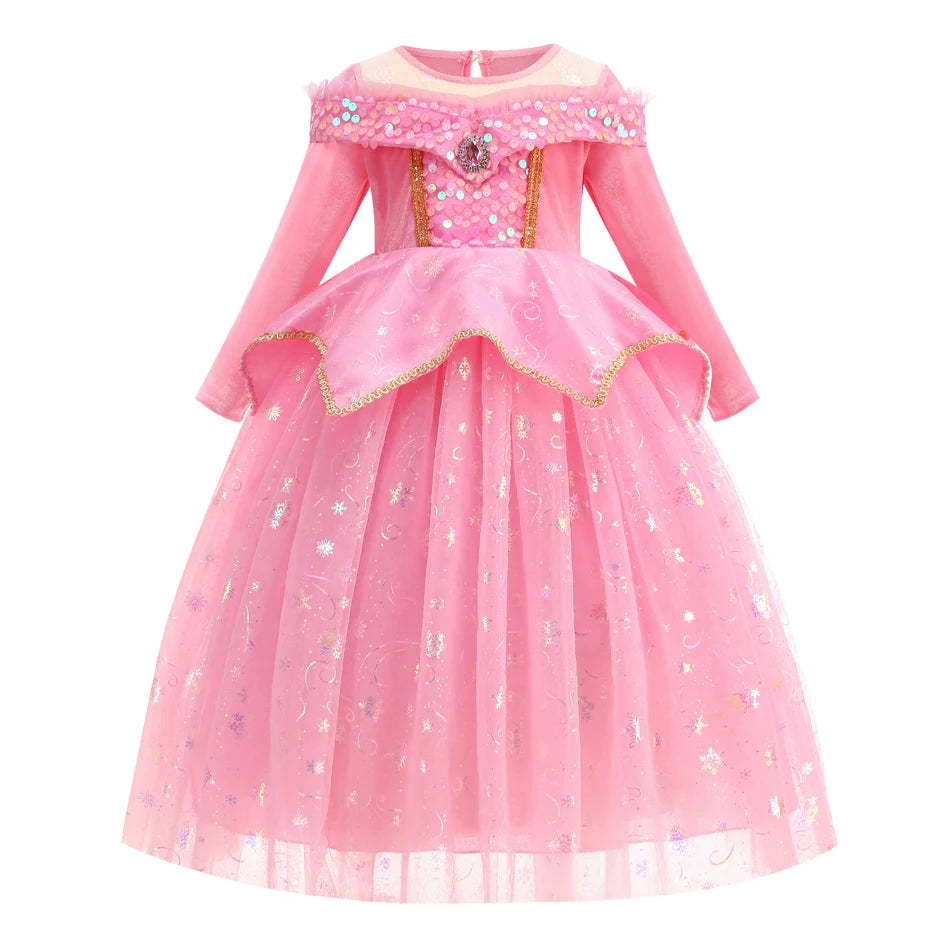 Pink Princess Dress for Girls – Sparkly Fairy Tale Costume