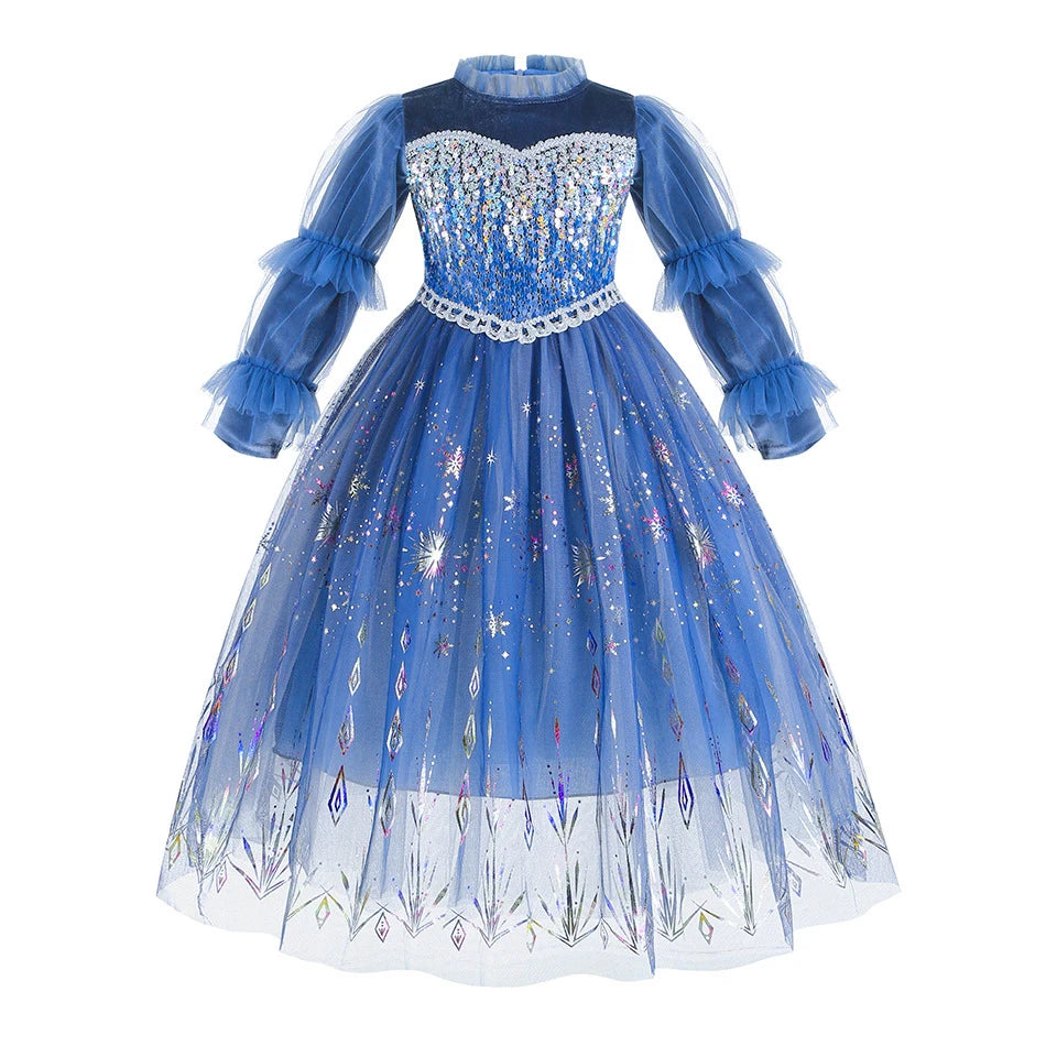 Ice Queen Velvet & Sequin Costume for Girls