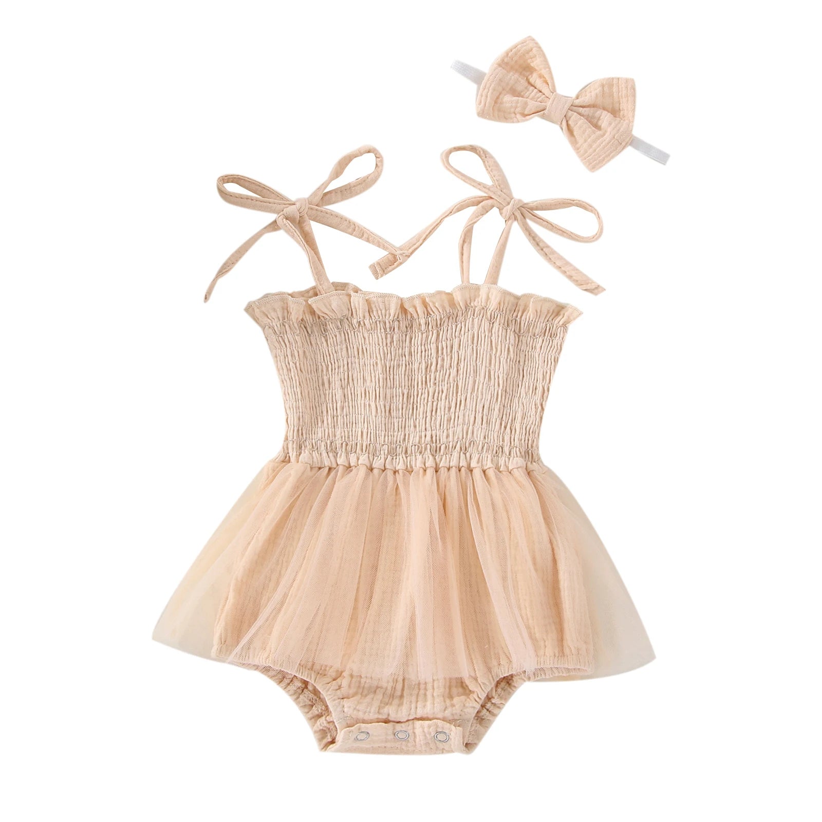 Princess Tulle Baby Romper Set
