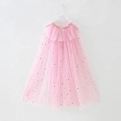 Glitter Star Princess Cape for Girls