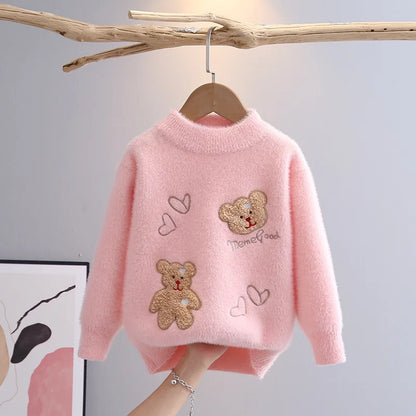 Teddy Patch Knit Sweater
