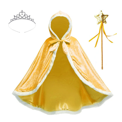 Enchanted Velvet Princess Cape Set