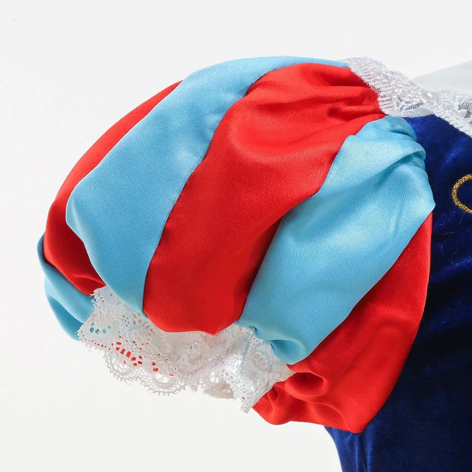 Classic Fairytale Princess Costume with Removable Cape