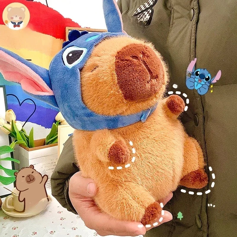 Blue Alien Hoodie Capybara Plush – Fluffy Capybaras