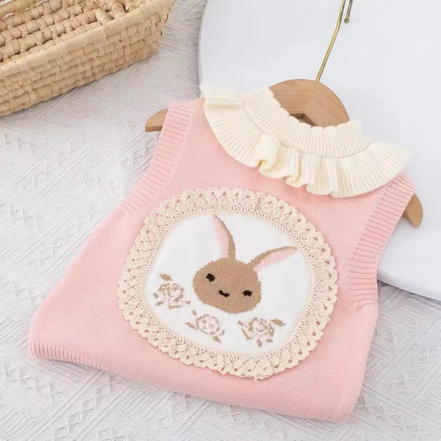 Bunny Bloom Wool Vest